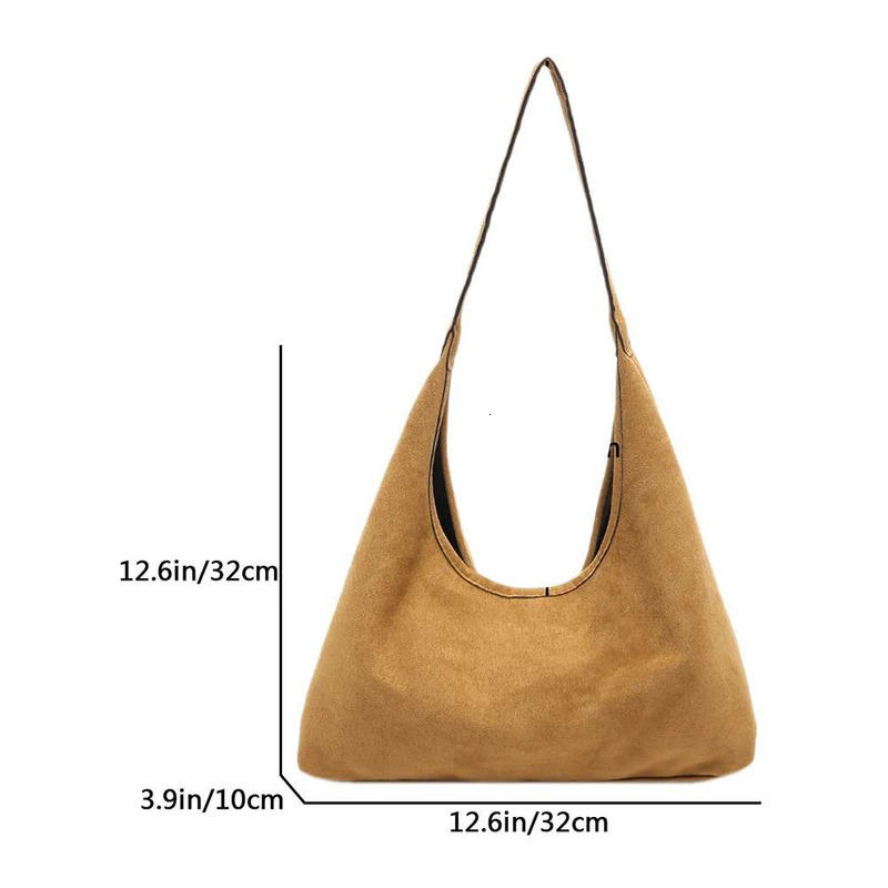 Women Faux Suede Fashion Large Capacity Patchwork Shoulder Designer Tote Handbag Outdoor Travel Bag
