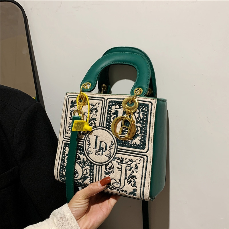 Designer bag free shipping 2025 new fashionable embroidered bucket bag premium single shoulder crossbody bag Daifei bag for womens