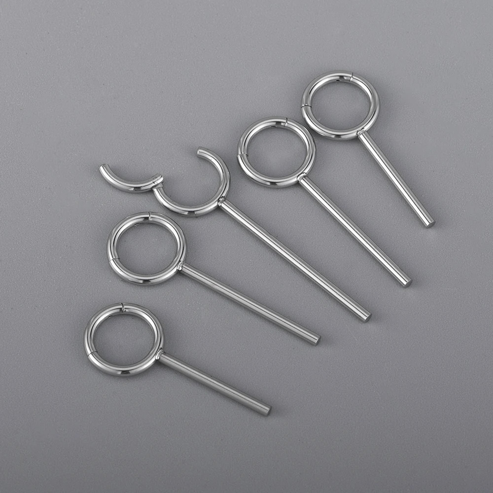 5/10/lot Ear Lobe Cuff Ring Ear Clip Earrings Simple Jewelry For Women Piercing Stainless Steel Ear Circle Earrings Body Jewelry 250408