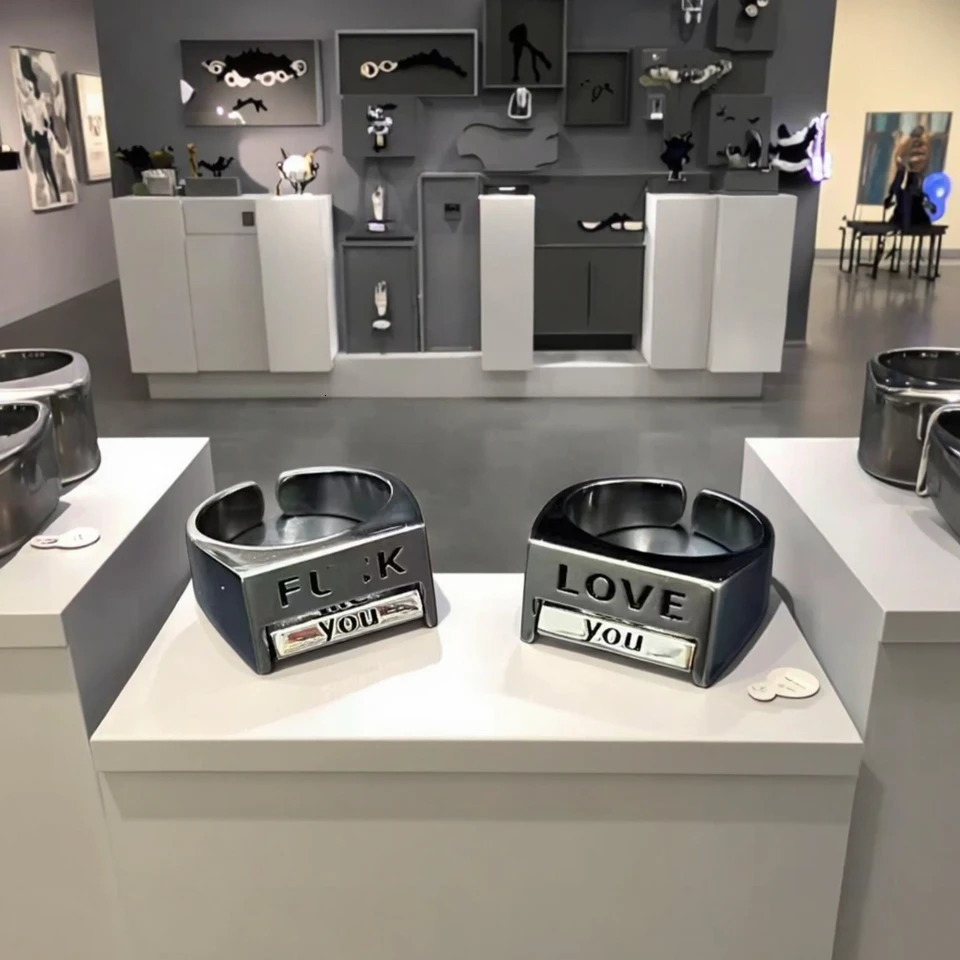 Creative Love Mood Ring for Men Women | Funny Rotatable Fidget Ring Jewelry Gift 250414