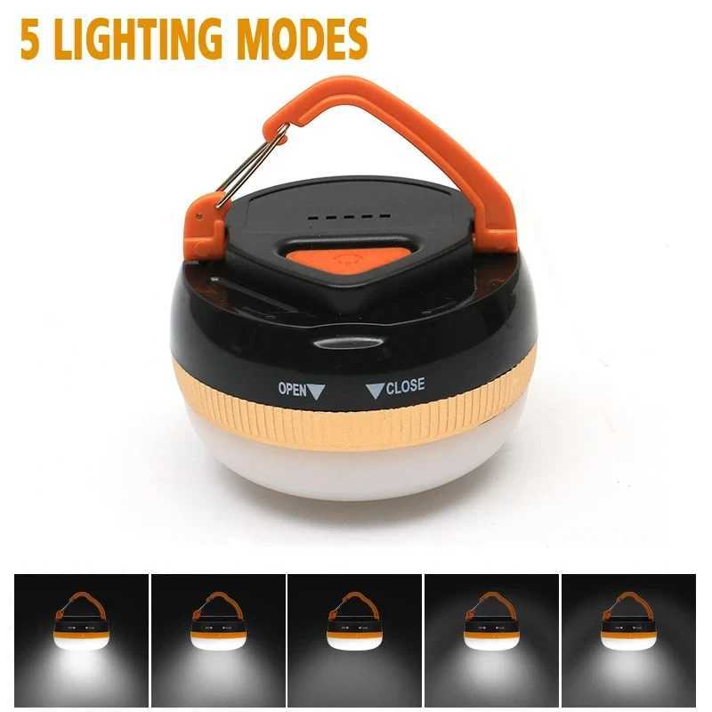 Portable LED Camping Light Use 3AAA Battery 5 Modes Lighting Tent Lamp Outdoor Waterproof Camping Hiking Night Lantern M251115