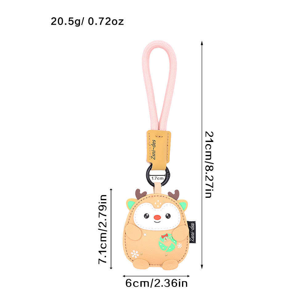 Summer Paula Series Adorable Tomato Beaded Keychain Genuine Leather Bag Charm Accessory88 Ideal for Gifting J251115