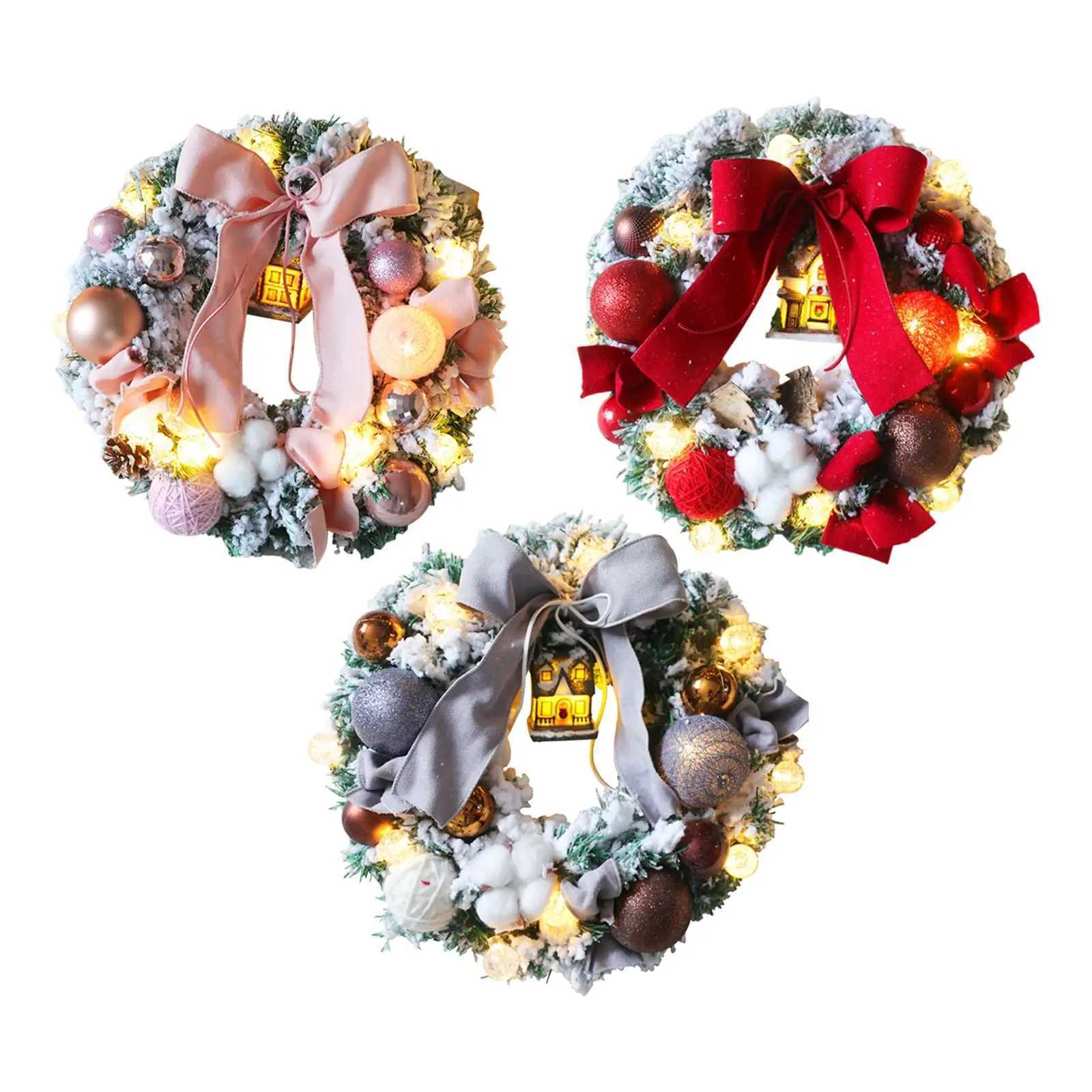 Christmas Wreath 1181 inch Christmas Balls Xmas Decor for Party Window DoorM251115