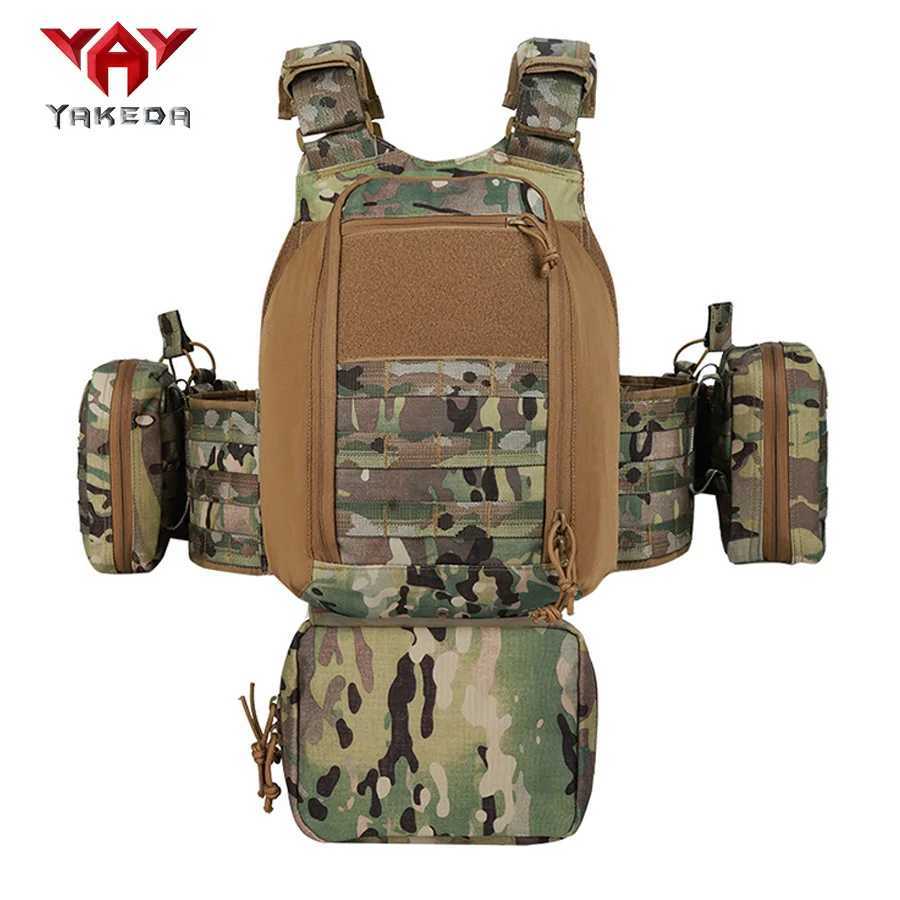 YAKEDA Camouflage Training Vest Outdoor CS Training Vest Multi-functional Vest XJ251114