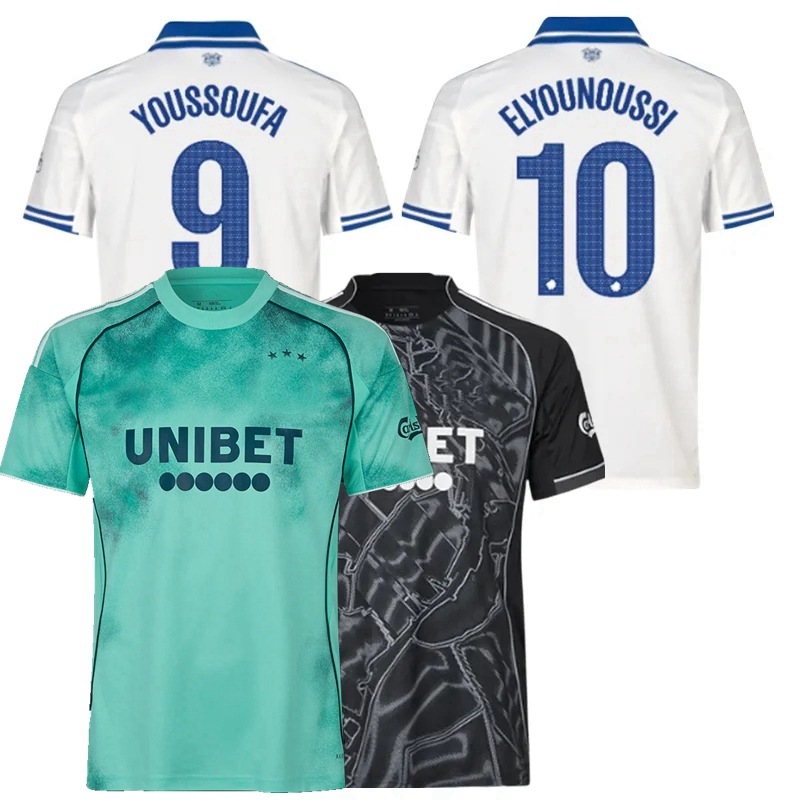 Kobenhavn 2025 2026 FC Copenhagen Soccer Jerseys J.LARSSON ACHOURI HUESCAS YOUSSOUFA CLAESSON ELYOUNOUSSI 25 26 football shirt