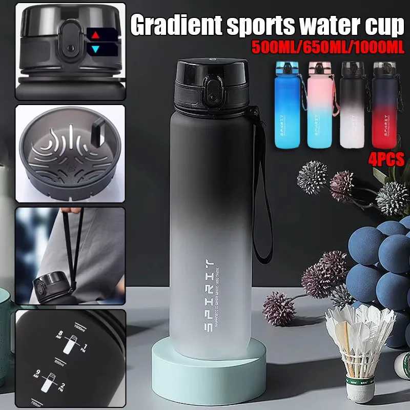 1pc Leak-Proof Sports Water Bottle - Large Capacity Portable Durable for Gym Fitness Outdoor Activities-Food Grade MaterialW251114