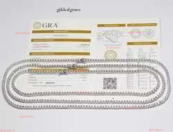 Wholesale Hip Hop Jewelry Fashion Iced Out Sier Hip hop 2mm-6.5mm Zircon Moissanite Dia Tennis Chain CZ Necklace Fashionable man For Men Women