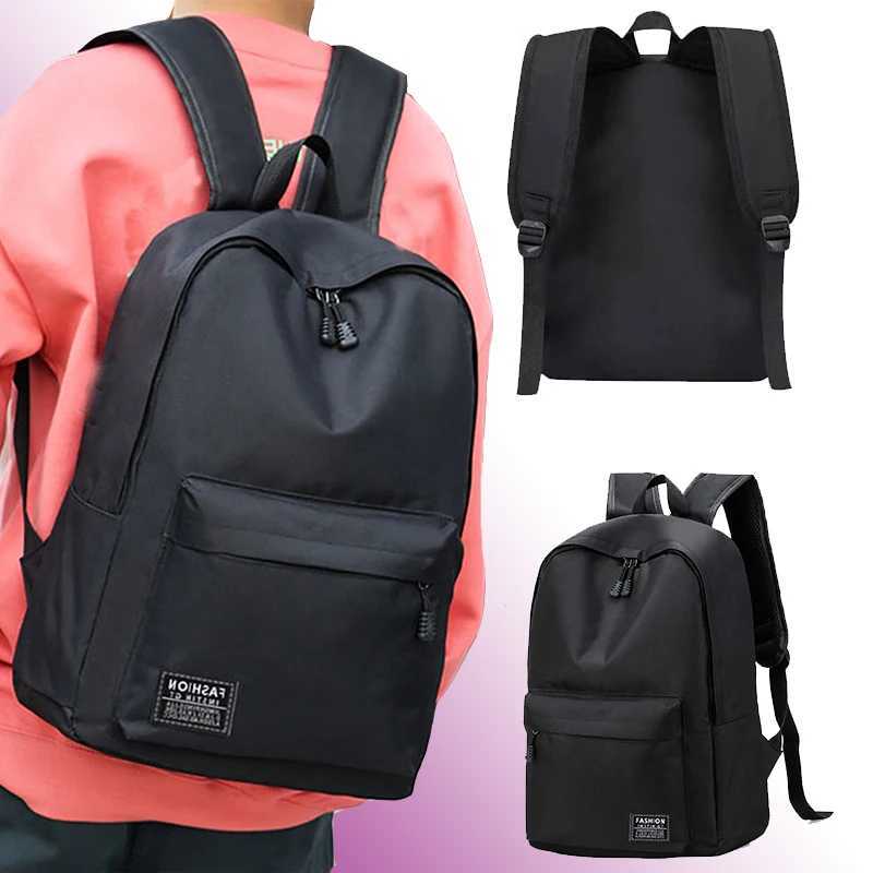 15 Inches Versatile Backpack Trendy Washable Oxford Cloth Computer Bag Black Gray Blue Red School Student Backpack UnisexW251114