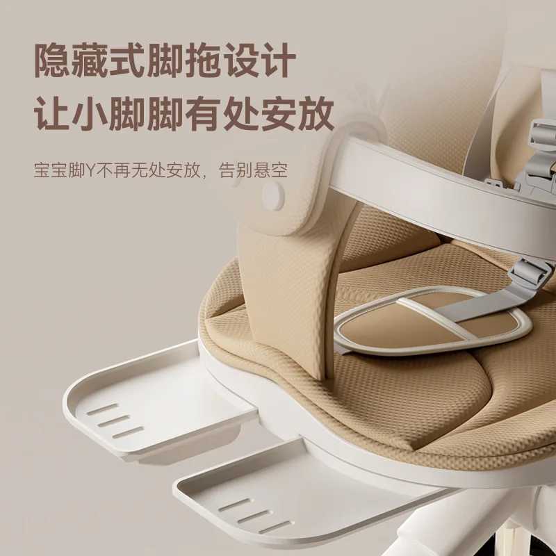 Lightweight folding baby stroller with a button set suitable for sitting and lying baby strollers X250415