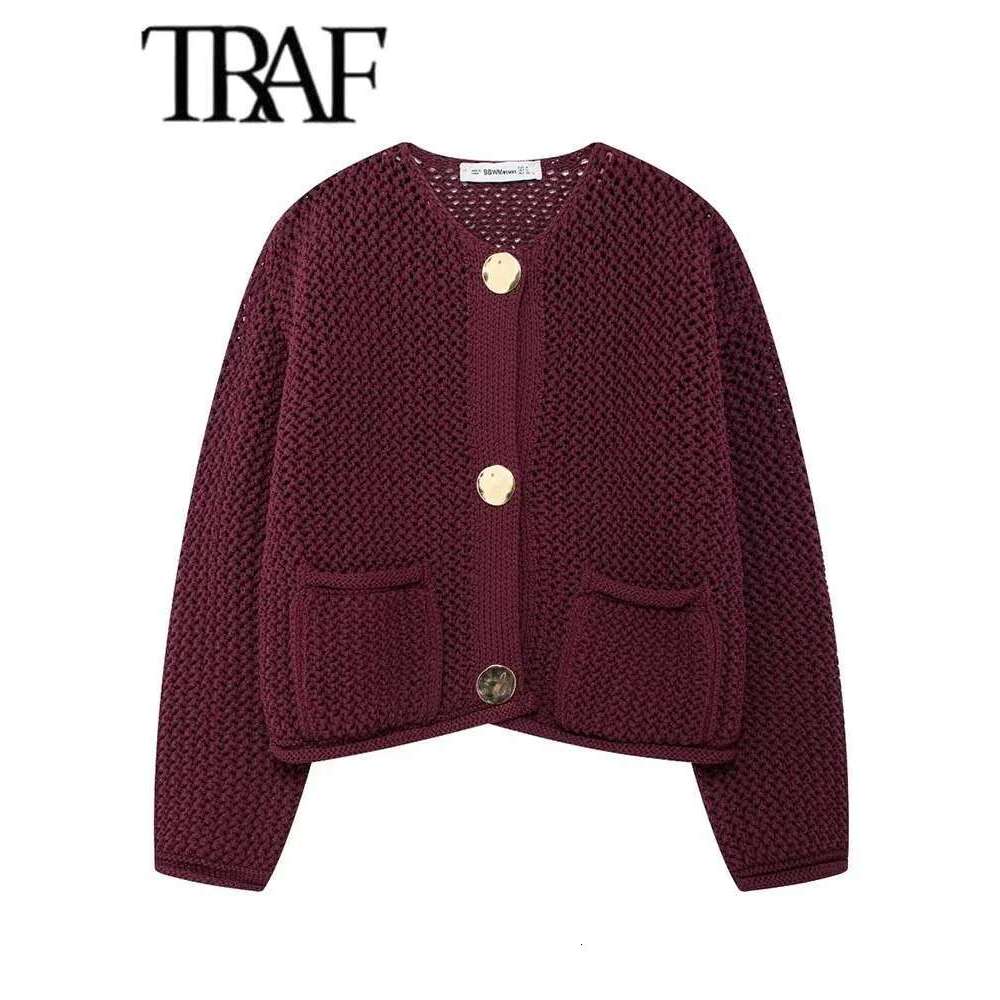 Autumn Winter Knitted For Women Casual Button Long Sleeve Female Sweater 2024 Fashion Loose Lady Cardigans Coat
