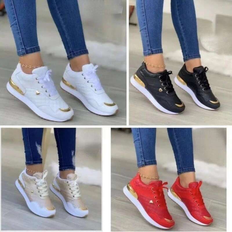 2025 Summer New Designer Fashion Sports Shoes Women's Lace up Flat Shoes Outdoor Running and Walking Shoes Comfortable and Breathable