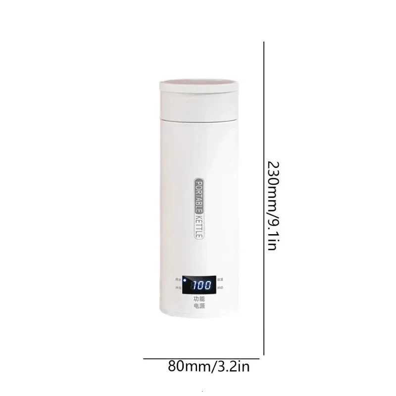 500ML Electric Kettles Portable Tea Coffee Kettle Travel Boil Water Thermal Cup Anti-Scald Water Bottle English Menu Y251114