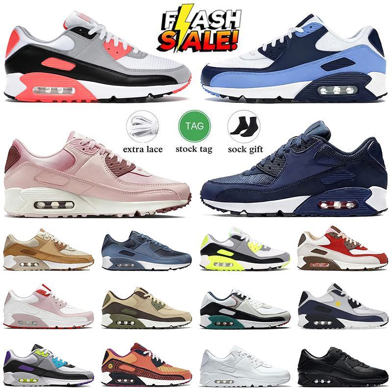 New 90s Running Shoes airmaxics 90 Sneakers University Gold Swingman Patta Waves Surplus Wolf Grey Triple Black White Mens Womens 90S Trainers Outdoor Sports Dhgate