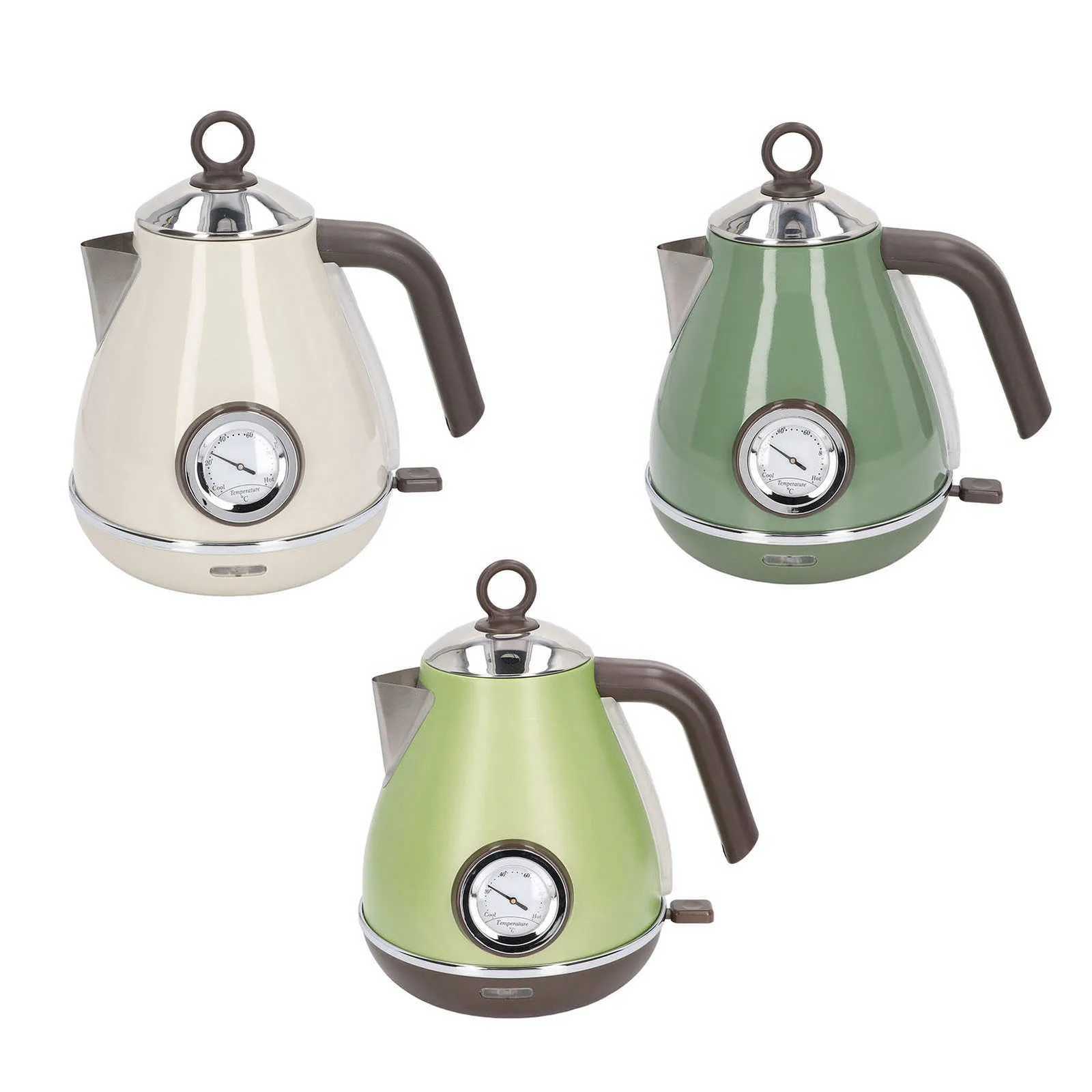 Electric Hot Water Kettle Electric Water Kettle Temperature Display Retro Paint Electric Kettle with 360 Degree Rotating Base Y251114
