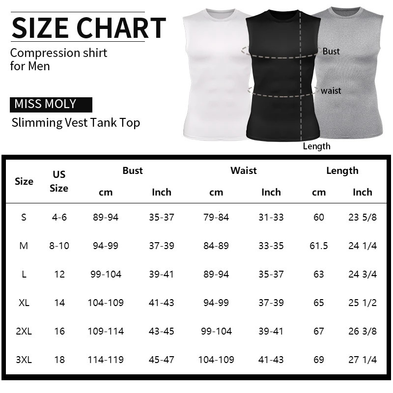 Men Compression Shirts Tank Top Tummy Control Sleeveles Fitness Shirts Slimming Belly Stomach Body Shaper Vest Gym Clothing 250415