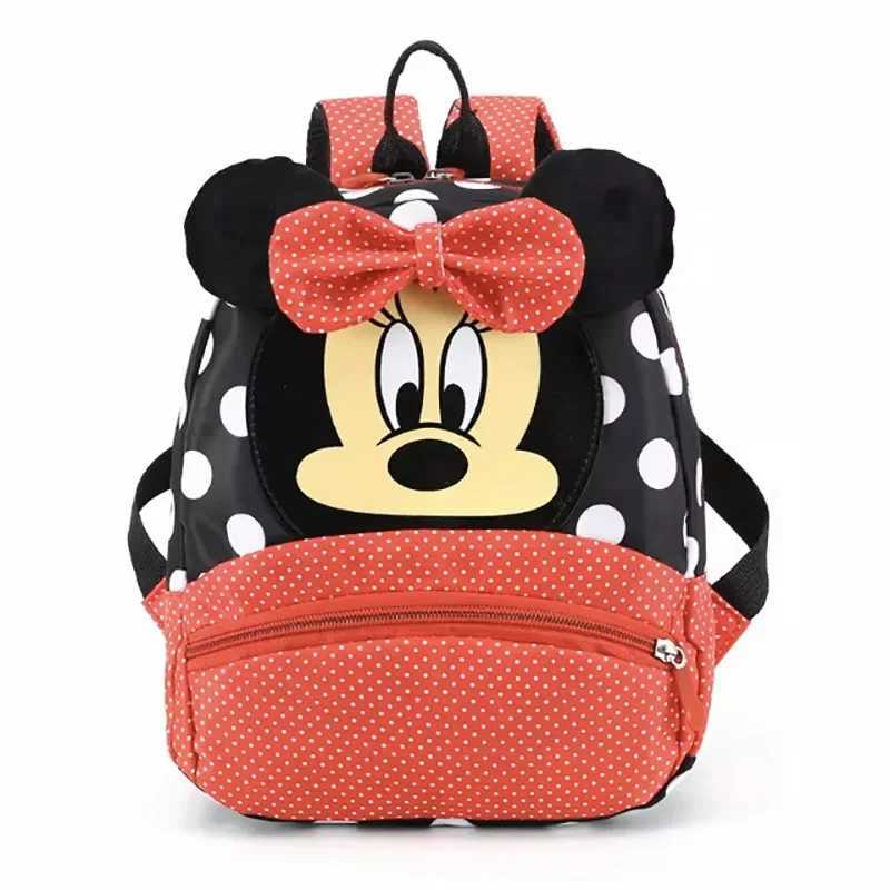 Disney New Disney Backpack Childrens School Bag Mickey Mouse Various Cartoon Shoulder Bags Childrens Gift Backpack Sewing School BagXJ250414