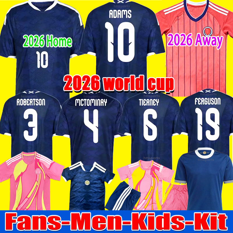 2026 Scotland Soccer Jerseys 2025 2026 ROBERTSON McTominay McGREGOR SHANKLAND MCGREGOR Football Shirt Home Away thrid maillot de Foot men kids kits unifrom