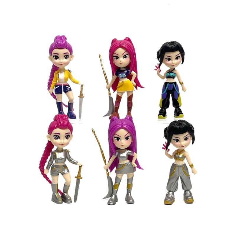 KPop Demon Hunters Blind Box Cartoon Rumi Mira Zoey Doll Desktop Ornament Surprise Mystery Boxes Children Birthday Gift Toys 251029