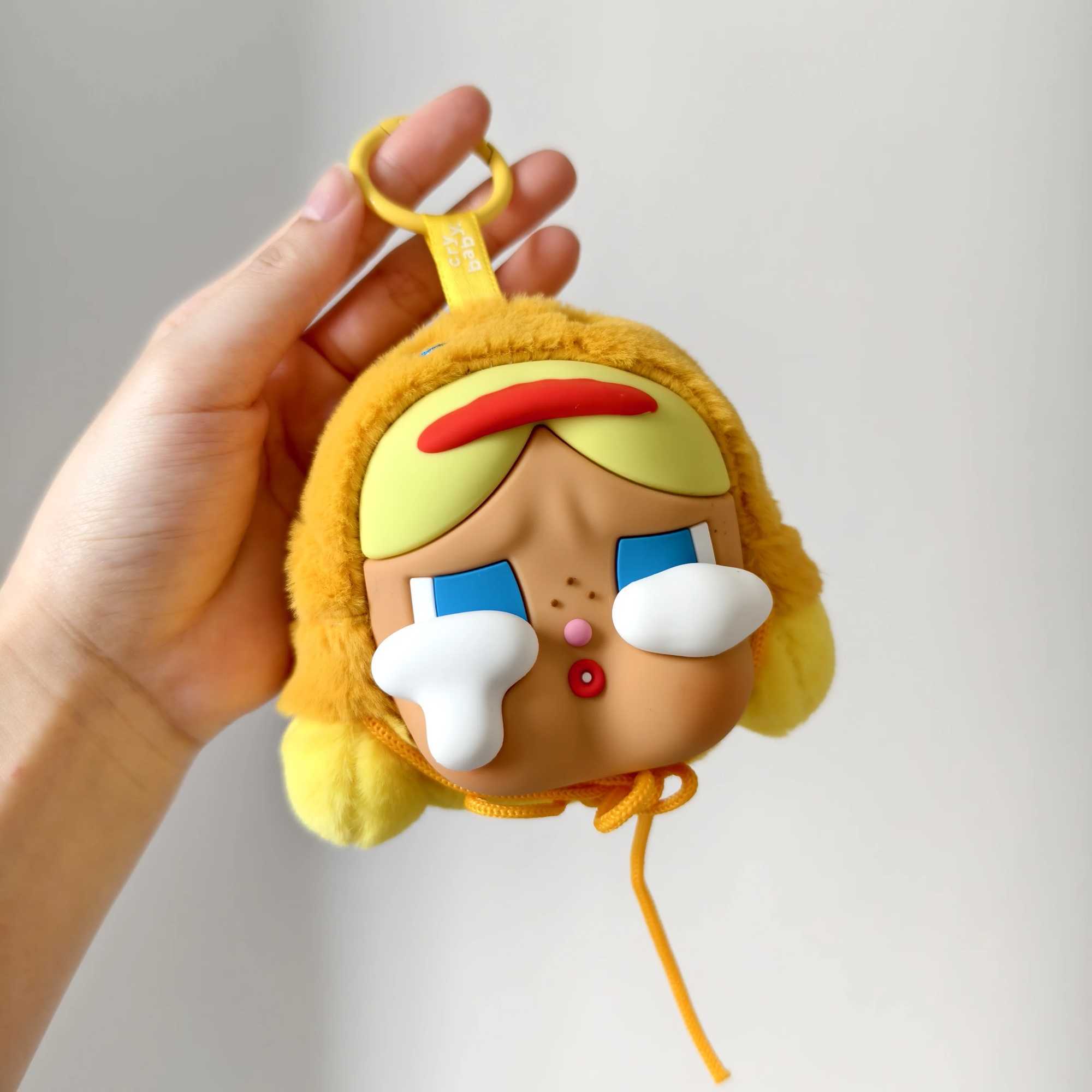 Crybaby Tear Factory series headphone bag creative peripheral gift anti drip headphone zipper bag vinyl plush keychain pendant toy X250415