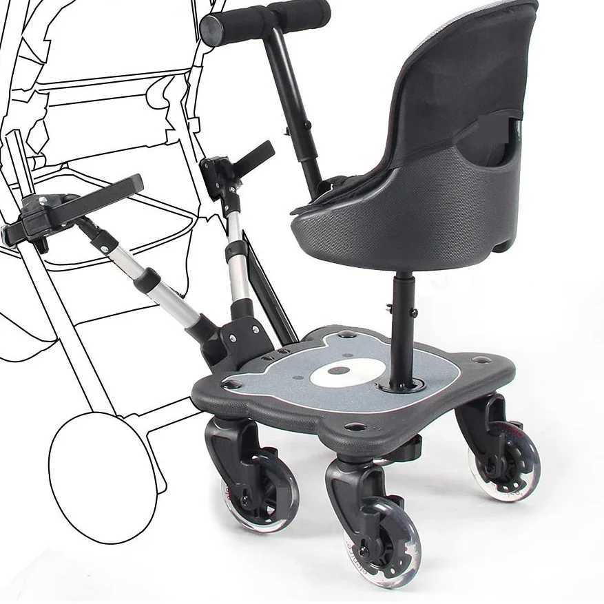 Baby stroller auxiliary pedal seat - childrens travel solution standing board baby stroller accessories convenient accessories X250415