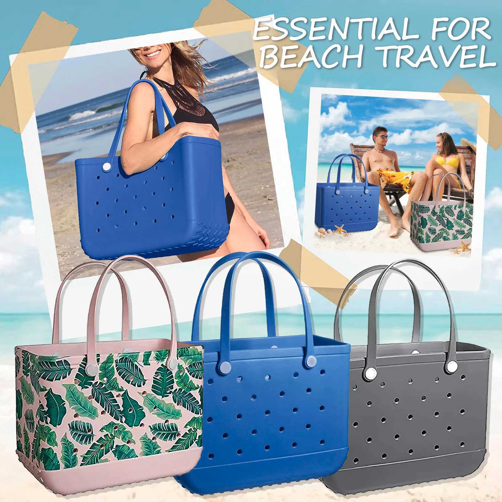 Summer beach handbag EVA beach bag silicone basket with beach waterproof travel bag dustproof handbag multi-purpose storage bag W250415