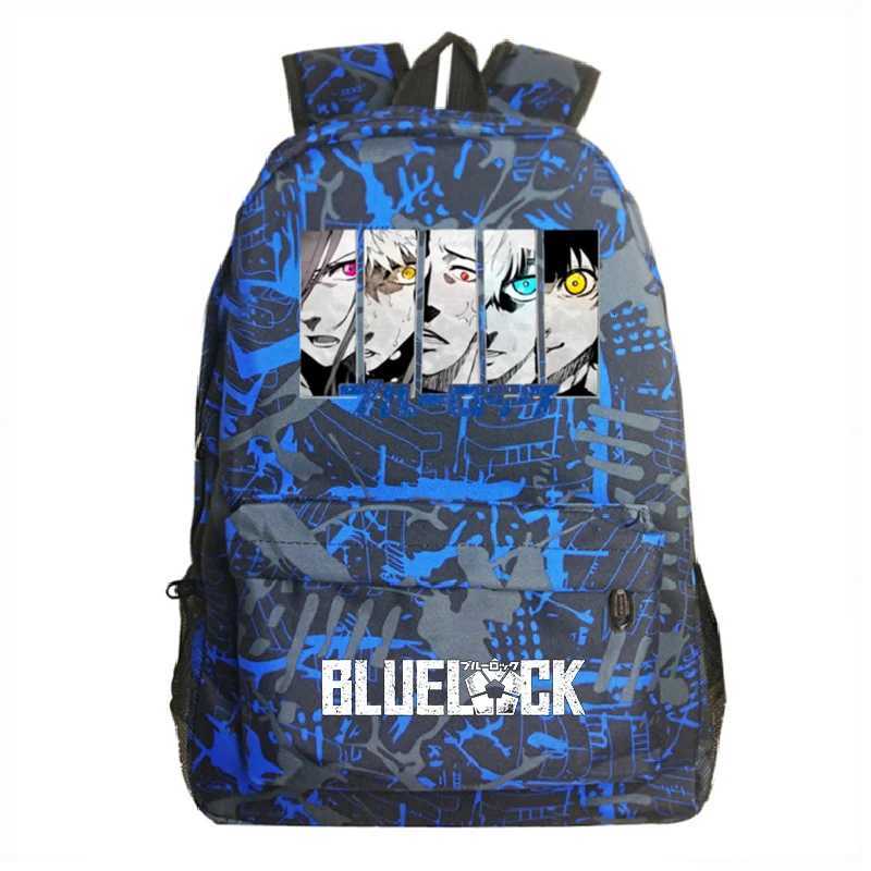Hot Anime BLUE LOCK Fashion Backpack Nagi Isagi Yoichi Graphic School Bags Cosplay Travel Rucksack Boys Girls Cartoon BookbagW251114