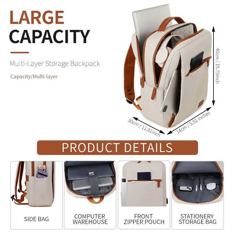 New Computer Bag Backpack Mens and Womens Large Capacity Travel Commuting Business College Student BackpackW251114