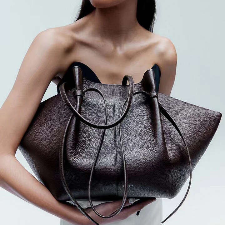 Women's Bags YUZEFI wing MOCHI genuine leather tote armpit bag