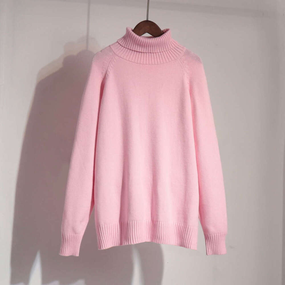 hoodie Mmwomen's Wear High Neck Autumn And Winter , Elegant Temperament, Versatile Commuting, Solid Color, Raglan Sleeve Sweater For Women jacket