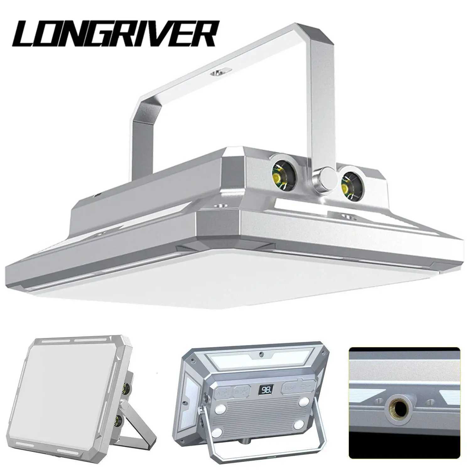 LONGRIVER KXK-686 Camping LampSuper Bright Type-c Rechargeable Strong Magnetism Work Light Infinite Diming Camping Tent Lantern M251115