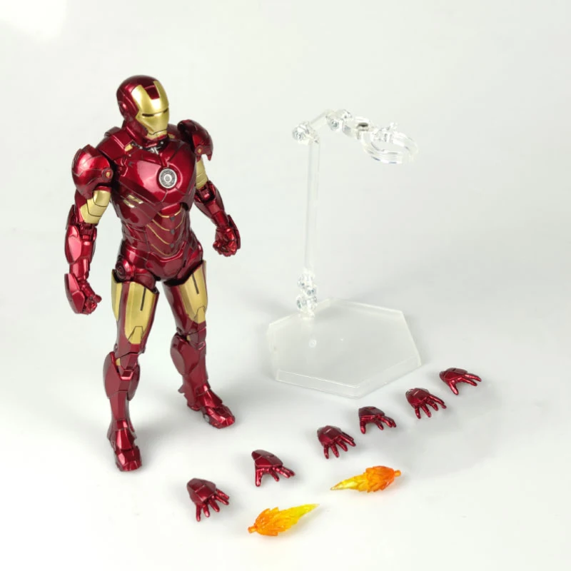 ZD Toys Marvel Official Licensed Iron Man MK4 7Inch Tony Stark Action Figure Avengers 1/10 Scale Collectible Model Kids Gifts Bulk Wholesale