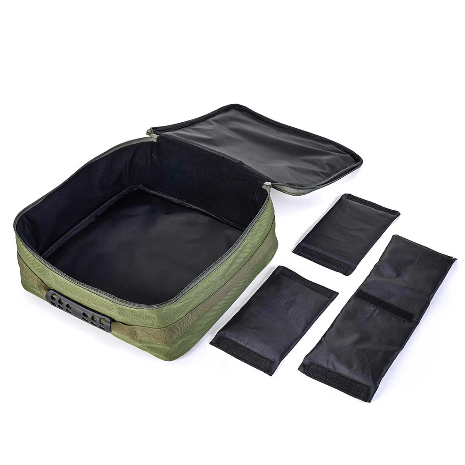 Portable fishing rod bag waterproof gear and bait storage with 3 adjustable dividers 37 15cm 250410