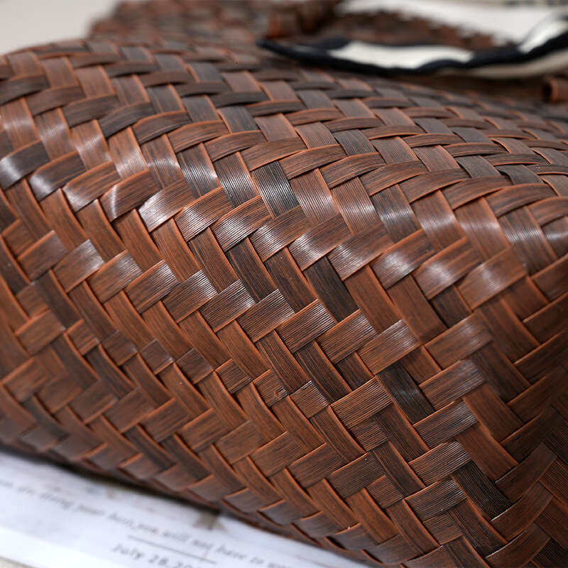 Handmade Beach Bag Instagram Influencer Women's Forest Series Large Capacity Western-Style Hand-Held Shopping Bag, Beach Bag Woven Kq2