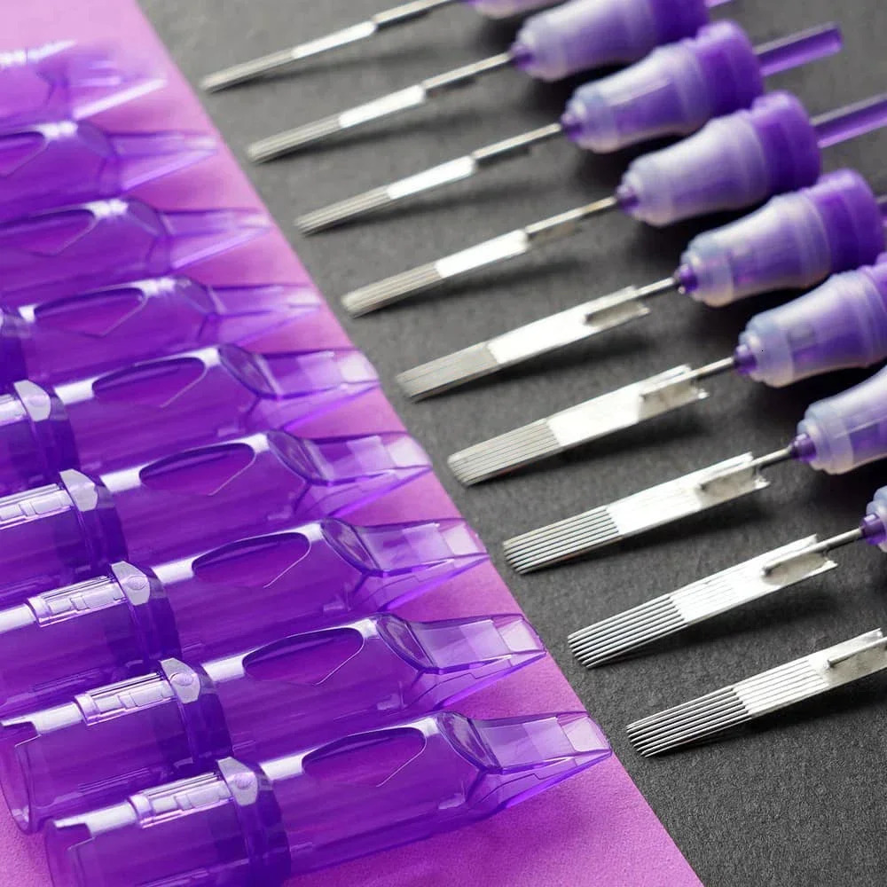 20 pcs Sterilized Dragonhawk Pro Cartridge Needles Round Magnum RM Permanent Makeup Needles Tattoo Cartridge Needles Accessories 250409
