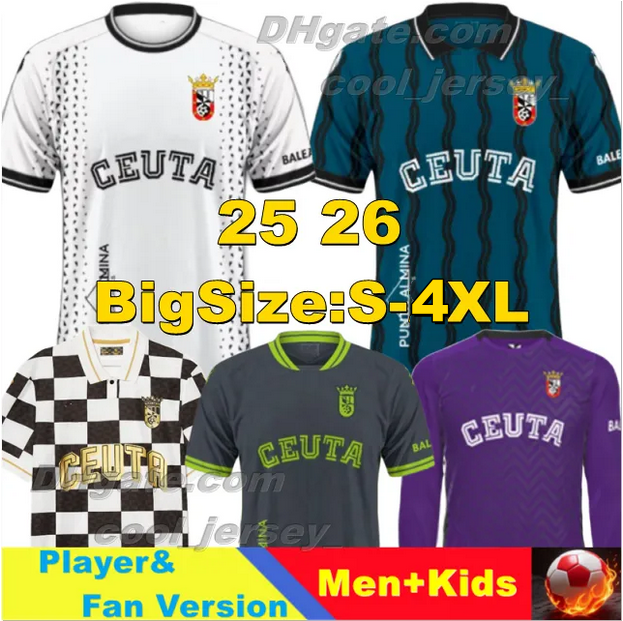 2025 2026 Ceuta Asociacion Deportiva Soccer Jerseys RUBEN DIEZ CRISTIAN Camisetas de Futbol 24 25 RODRIGO L.K. AQUINO DMR AISAR A. BELLOTTI Retro 1998 Football Shirts