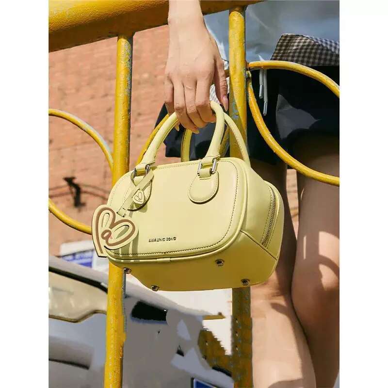 Ams Toast Bag, Cowhide Casual Crossbody Bowg Bag