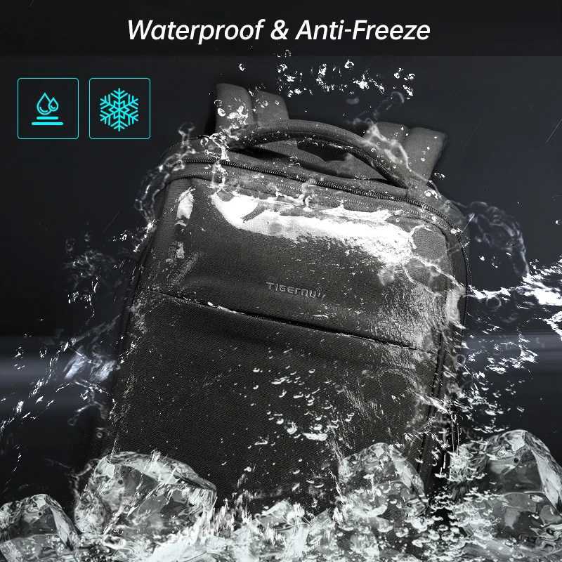 Tigernu Mens Backpack Fashion Travel Backpacks Male Anti Theft USB Charging 156 Laptop Backpack Waterproof School Bags For MenW251114