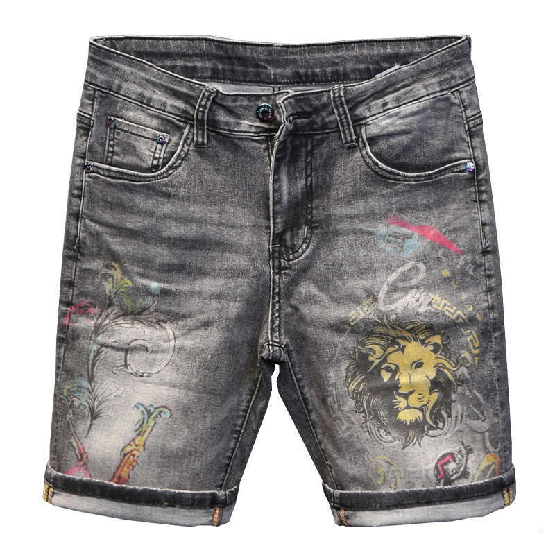 spring summer jeans loose straight leg mens trendy haren pants large size 5 5 shorts