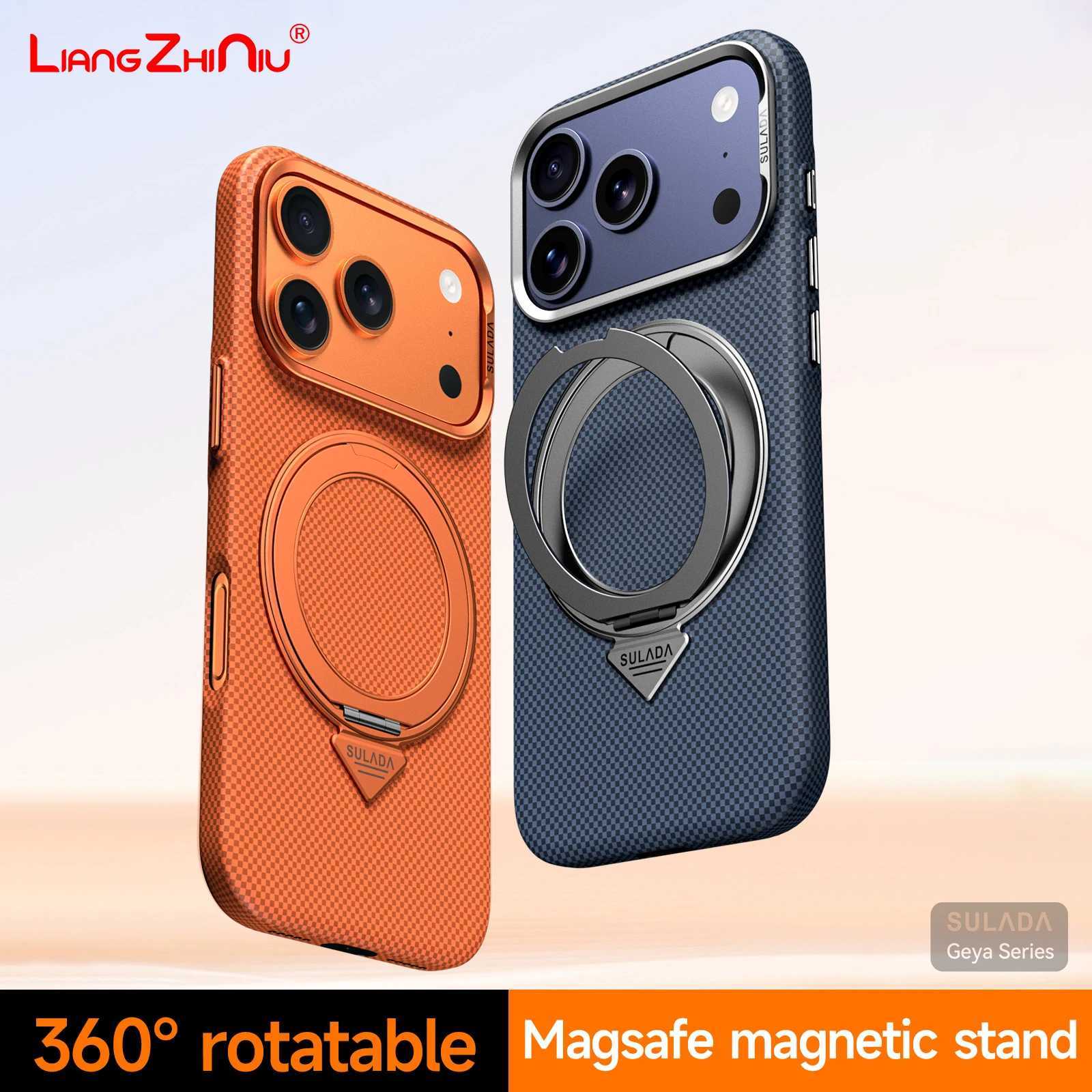 Magnetic Stand For Iphone 17 Pro Max / 17 Pro / 17 Case Wireless Charging For 16 Pro Max Ultra Thin Pc Hard Cover J251202