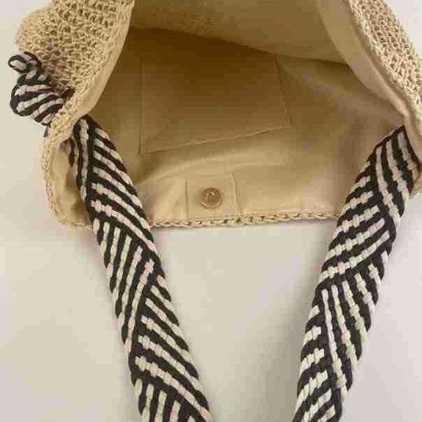 Handmade Beach Bag Lazy Wind Grass For Women's Summer 2025 New Large Capacity Single Shoulder Tote Vacation Beach Woven Bag Kq2