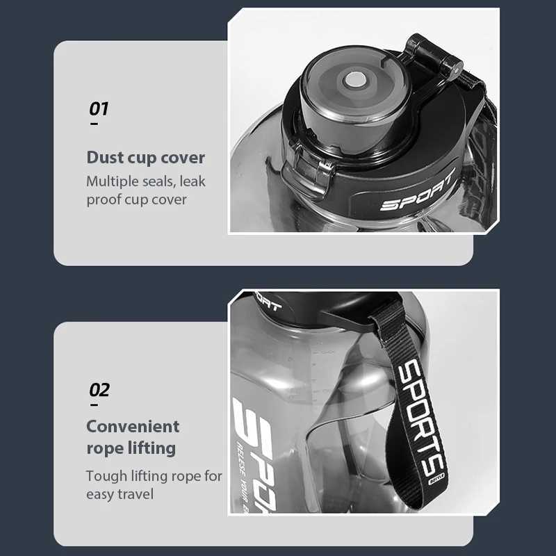 Large-Capacity Water Bottle Straw Pot Belly Cup Sports Water Bottle Ton Bucket Students Portable Plastic Cup 12L/17L/25LW251114