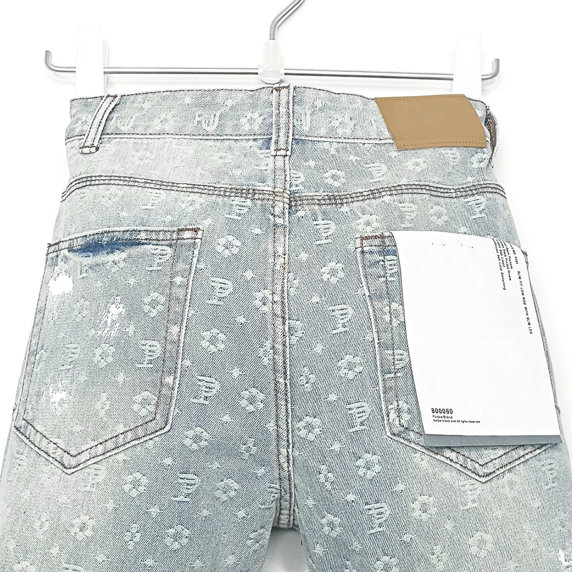 American jeans high striped torn white paint bet embroidered jeans brand pants X250415