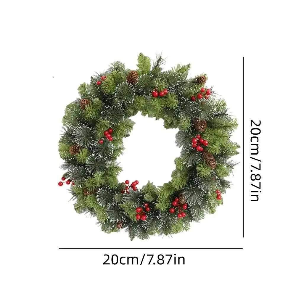 With Pinecone and Berry Christmas Hanging Garland Artificial Holiday Art Xmas Wreath Gifts Multifunctional 20/30/40cmM251115
