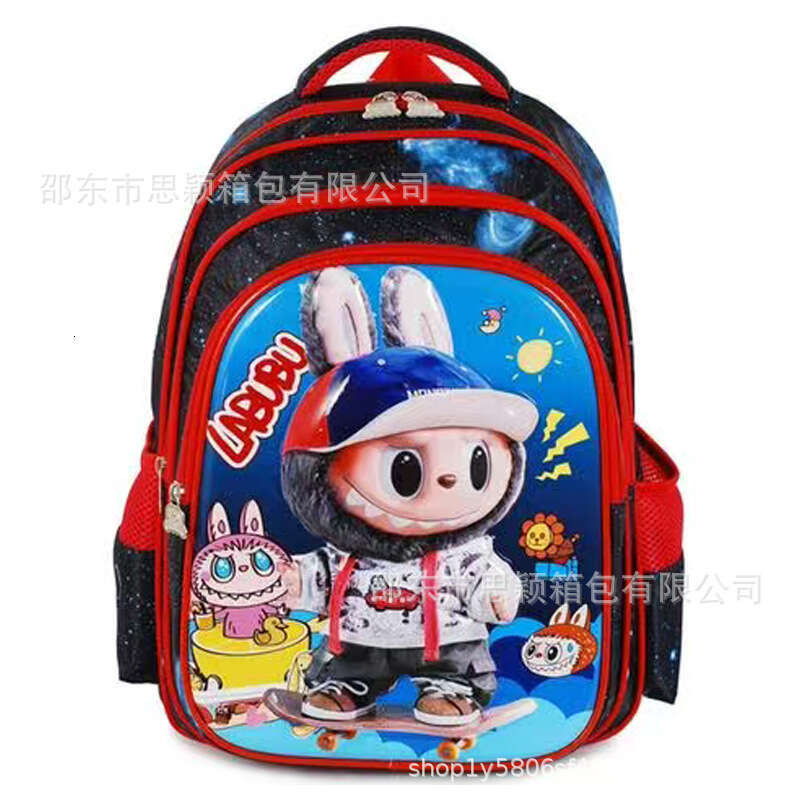 New LABUBU Cute Cartoon Boys and Girls Elementary School Students Trendy Large Capacity Leisure Backpack