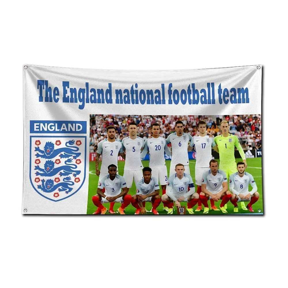 Ft England national football team flag polyester digital printing banner used for garage or outdoor decoration S25415