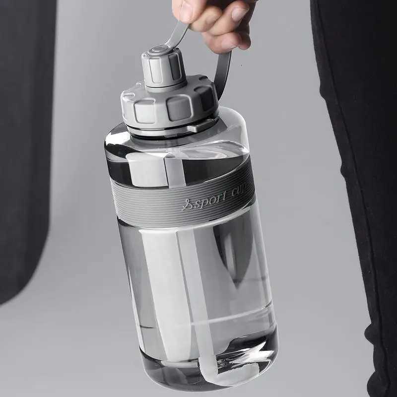 Sports Water Bottles Portable Safety PC Plastic Strong Large 1000ML Personalized Outdoor Drinking Cup Birth Gift Free CustomizeW251114