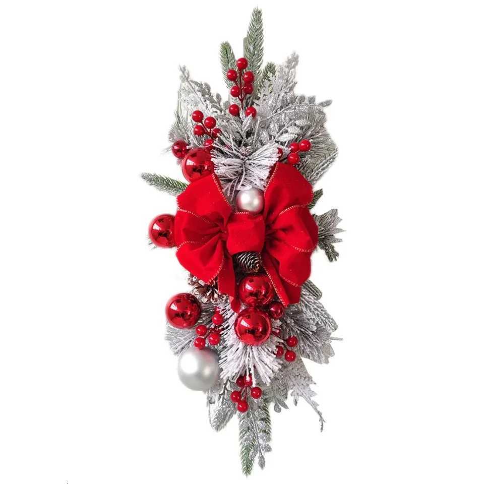 Atmosphere Decorative Garland Ornament Christmas Wreath Party Supplies Home Door Window Decoration For Holiday Wall DoorM251115