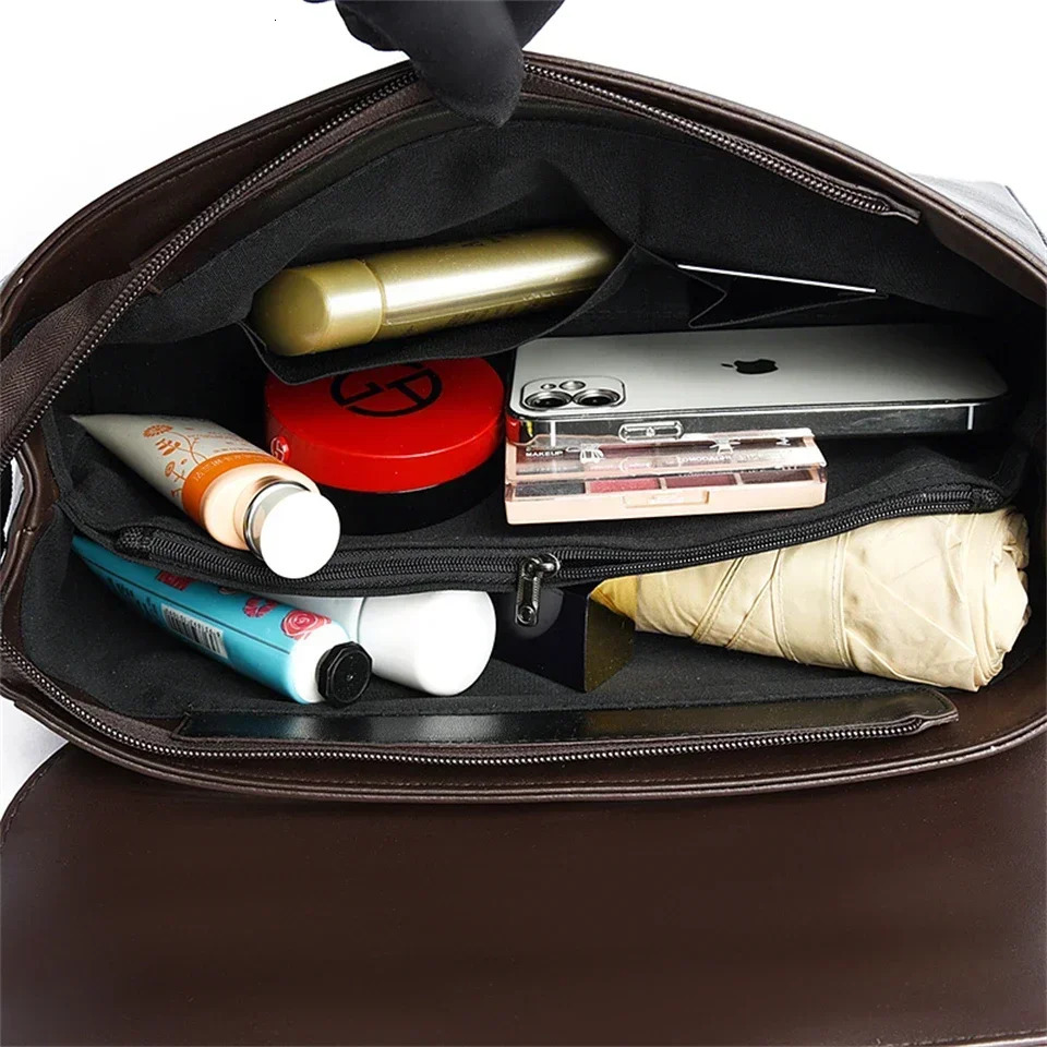 patented leather handbag fashionable floral womens handbag wallet high-quality large capacity womens shoulder bag 250410