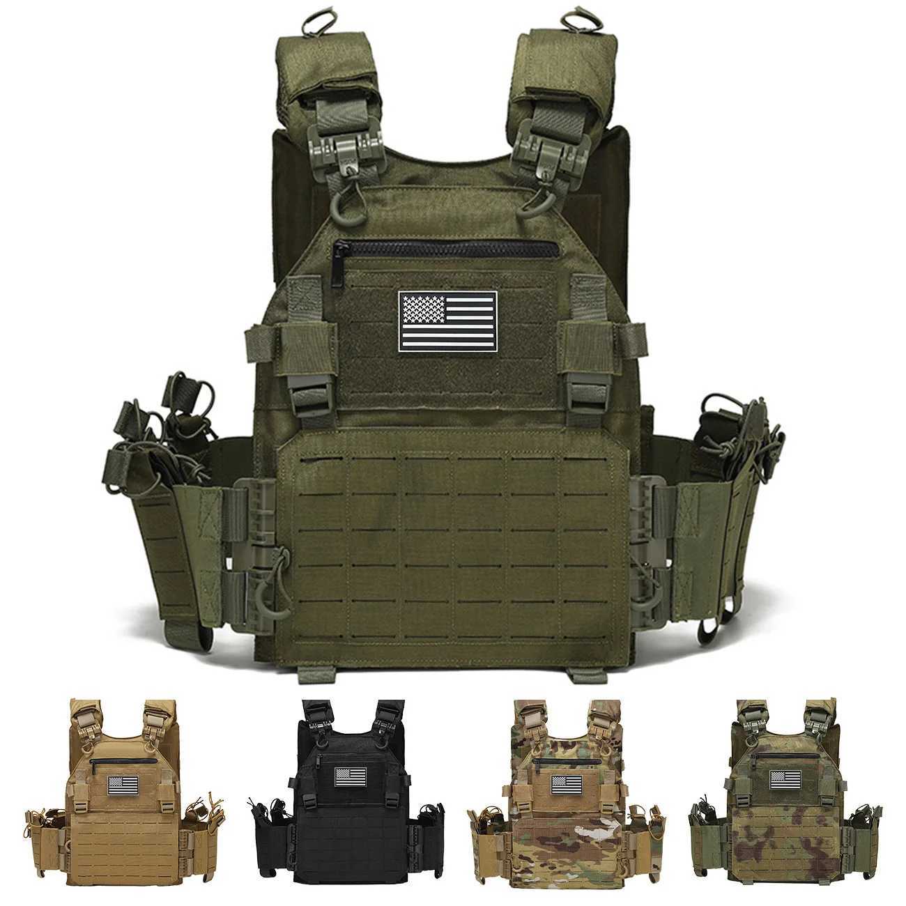 Quick Release Hunting Vest with Chest Zipper Anti-Theft Bag MOLLE Modular Expansion Breathable Elastic Vest XJ251114