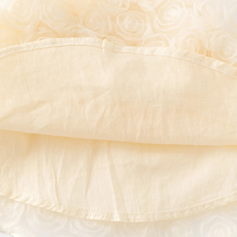 Roses Flowers Princess Girls Dress Summer Toddler Baby Sundress Birthday Party Dresses for Girls Clothes 250415